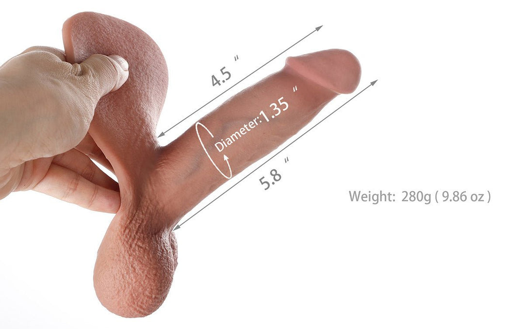AXOLOM Hyperon Mini With Tab Pack N Play Dildo – 4.5" Shaft - Axolom