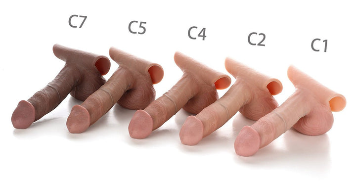 AXOLOM Lathro FTM Pack and Play Dildo - 4.9" Shaft - Axolom