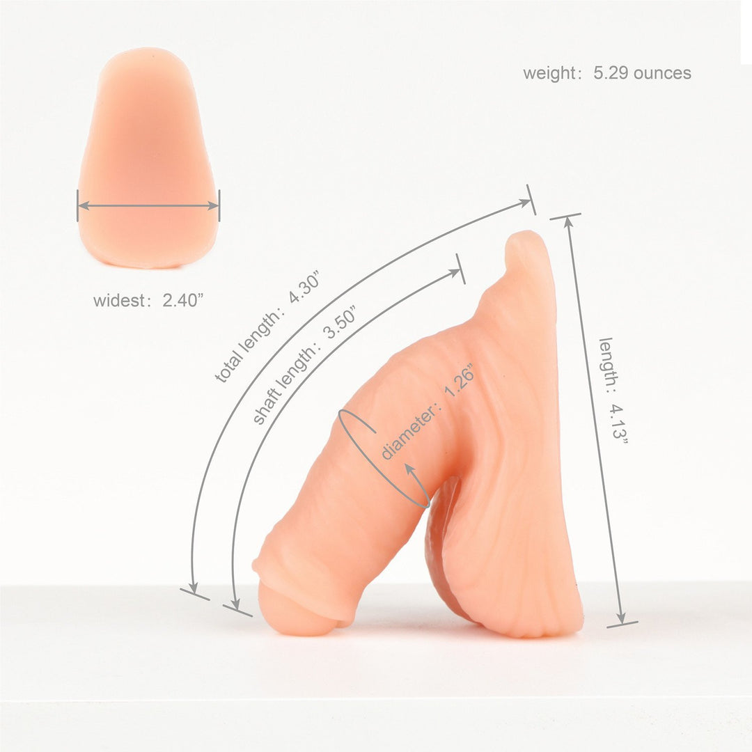 AXOLOM Fusion Mini Compact Uncircumcised Silicone Packer - Axolom